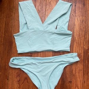L SPACE seafoam bikini !!!!!